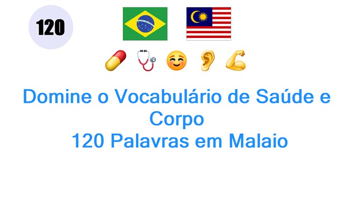 Domine o Vocabulário de Saúde e Corpo: 120 Palavras em Malaio